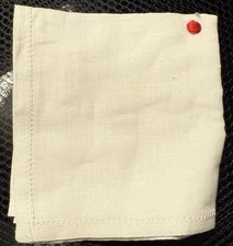 Kiton White Pocket Square New
