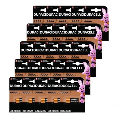 50x Duracell AAAA 1,5V Alkaline Batterien MN2500 LR8D425 25A Bulk