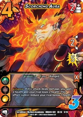 2X-Scorching Aura (XR) - 1st Edition-MHA03F-Heroes Clash - First Edition-Univers