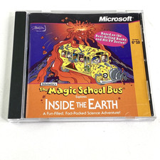 Magic School Bus Explores Inside The Earth 2000 Microsoft PC CD-ROM Scholastic