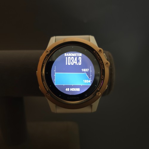 Garmin Fenix 3 White Rose Gold Fitness Sport GPS Training Watch w/ Charger - Picture 8 of 14
