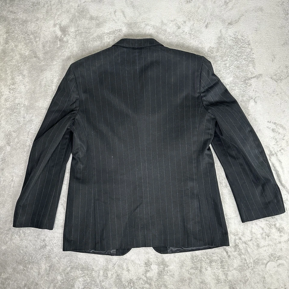 Blazer Abrigo Deportivo Banana Republic 42S Negro Algodón a Rayas Clásico Informal Foto 2 de 4