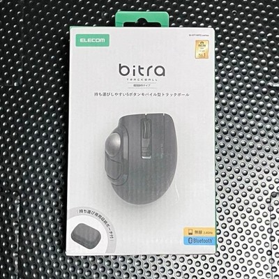 ELECOM bitra Trackball Mouse Quiet Thumb Bluetooth 2.4GHz M-MT1MRSABK Black NEW