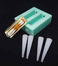 Original Slimline 2 Cavity Silicone Mold Tube-In Label Casting