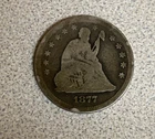 1877-P United States Liberty Seated Quarter Dollar