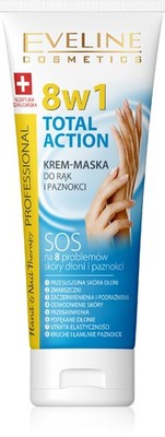 Eveline Hand- und Nagelpflege Total Action 8-in-1 Hand- und Nagelcreme-Maske