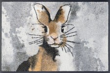 KLEEN-TEX wash+dry Fußmatte Design Hopps Hase in 2 Größen lieferbar