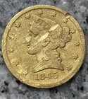 Photo of a 1845-D Liberty Half Eagle from an eBay listing that sold on Jul 6, 2026