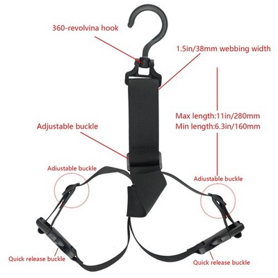 Fishing Wader Boots Hanger Rain Shoes Hanger Strap Belt Drying Rack Storage