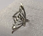 Vintage ring sterling silver 925 Size 7 Weight 3.5 g. Ukrainian jewelry.