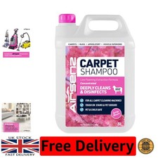 Natural Bactericidal Carpet Shampoo - 5L Low Foaming with Fresh Spring Blossom 5.99 per litre