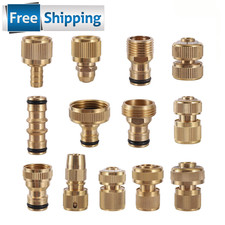 Brass Garden Hose Quick Connector 16mm Female Plumbing Fitting Water Gun Adapter