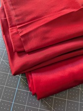 3pc Complementary Red Satin Fabrics