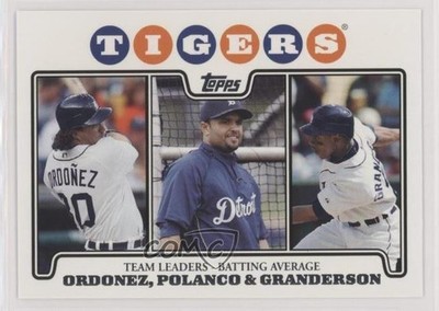 2008 Topps Detroit Tigers Gift Set Magglio Ordonez Placido Polanco #23 0t0