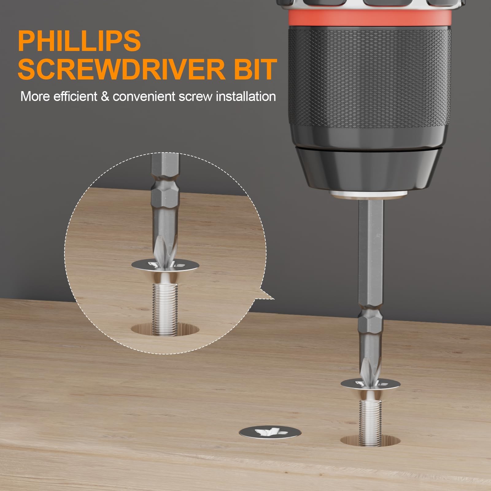 1/8"×3/8" Countersink Drill Bit - Carbide Tipped Adjustable Depth Stop Counte...