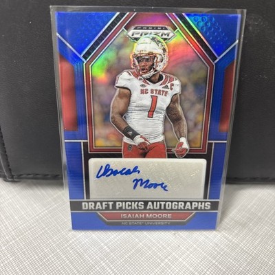 2023  Prizm Draft Picks - Autographs Isaiah Moore #DPA-IMO Blue Prizm /149 