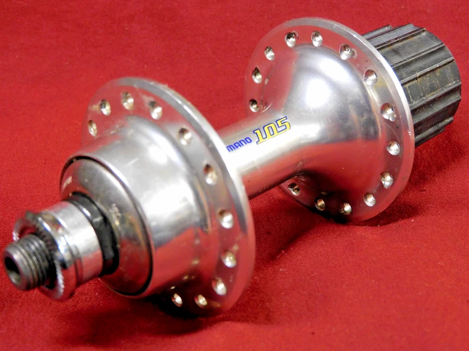 Shimano 105 FH-1055 1996 Hyperglide trasero 9/10 velocidades buje de 32 agujeros sin pincho Foto 2 de 3