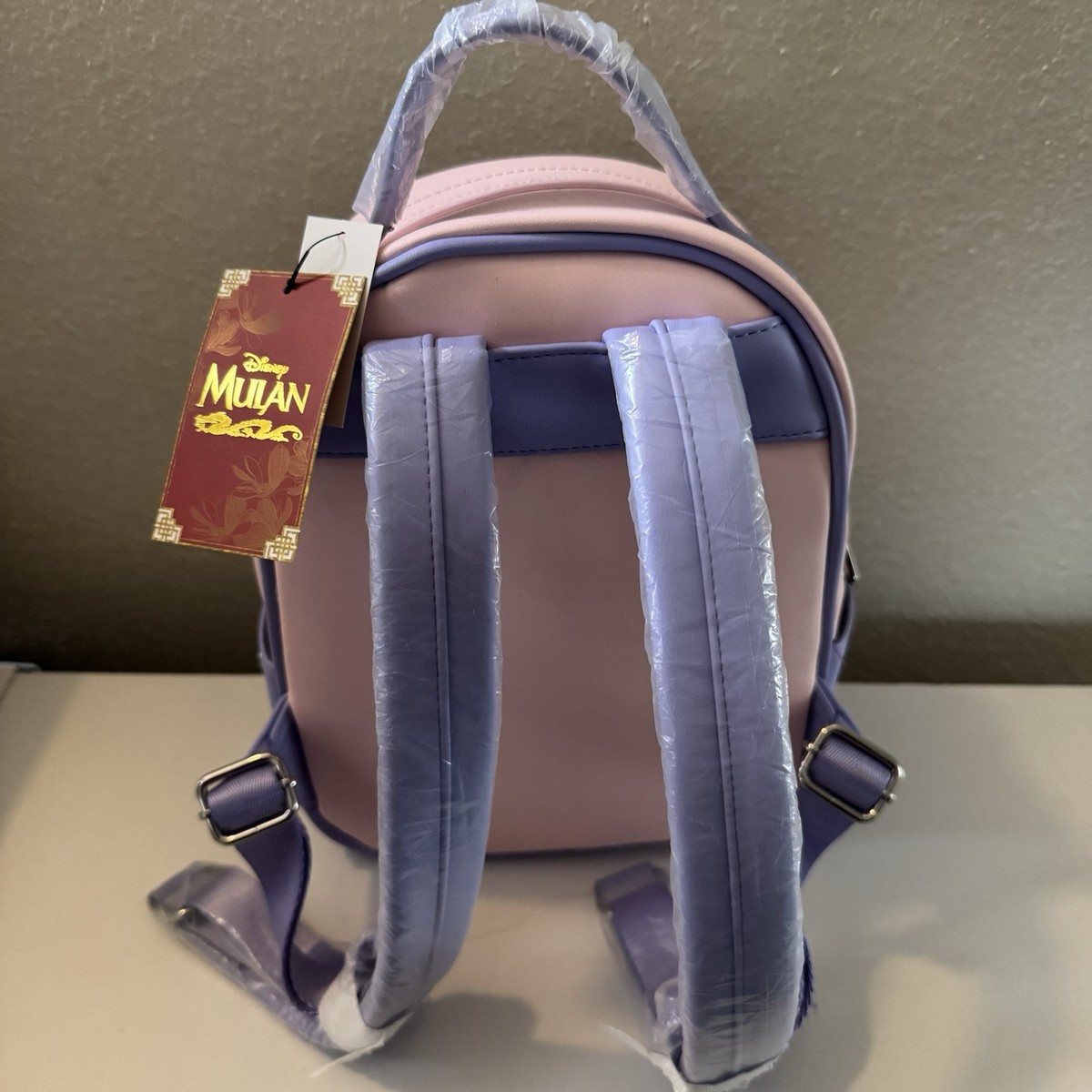 Loungefly Disney Mulan & Friends Canvas-Faced Mini Backpack - BoxLunch Exclusive Loungefly Disney Mulan Parasol Mini Backpack | Hot Topic main image 3