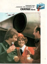 CAMPARI BITTER SODA APERITIF Advertising 1 page 1986 original