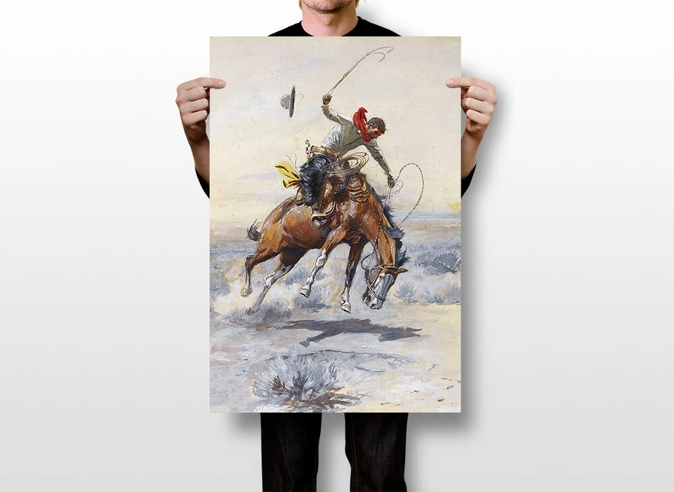 Arte occidental The Lost Trail Charles M Russell arte de pared decoración del hogar - PÓSTER 20x30 Foto 2 de 4