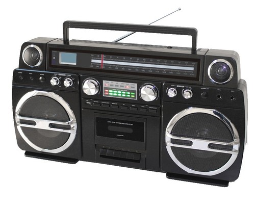Lasonic TRC-931 Radio/Headphone Jack/Dual Cassette Boombox