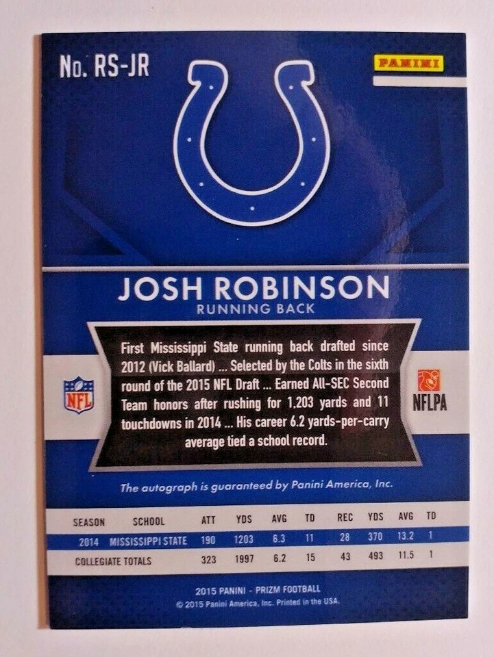 2015 PRIZM RC AUTO JOSH ROBINSON - Image 2 of 2