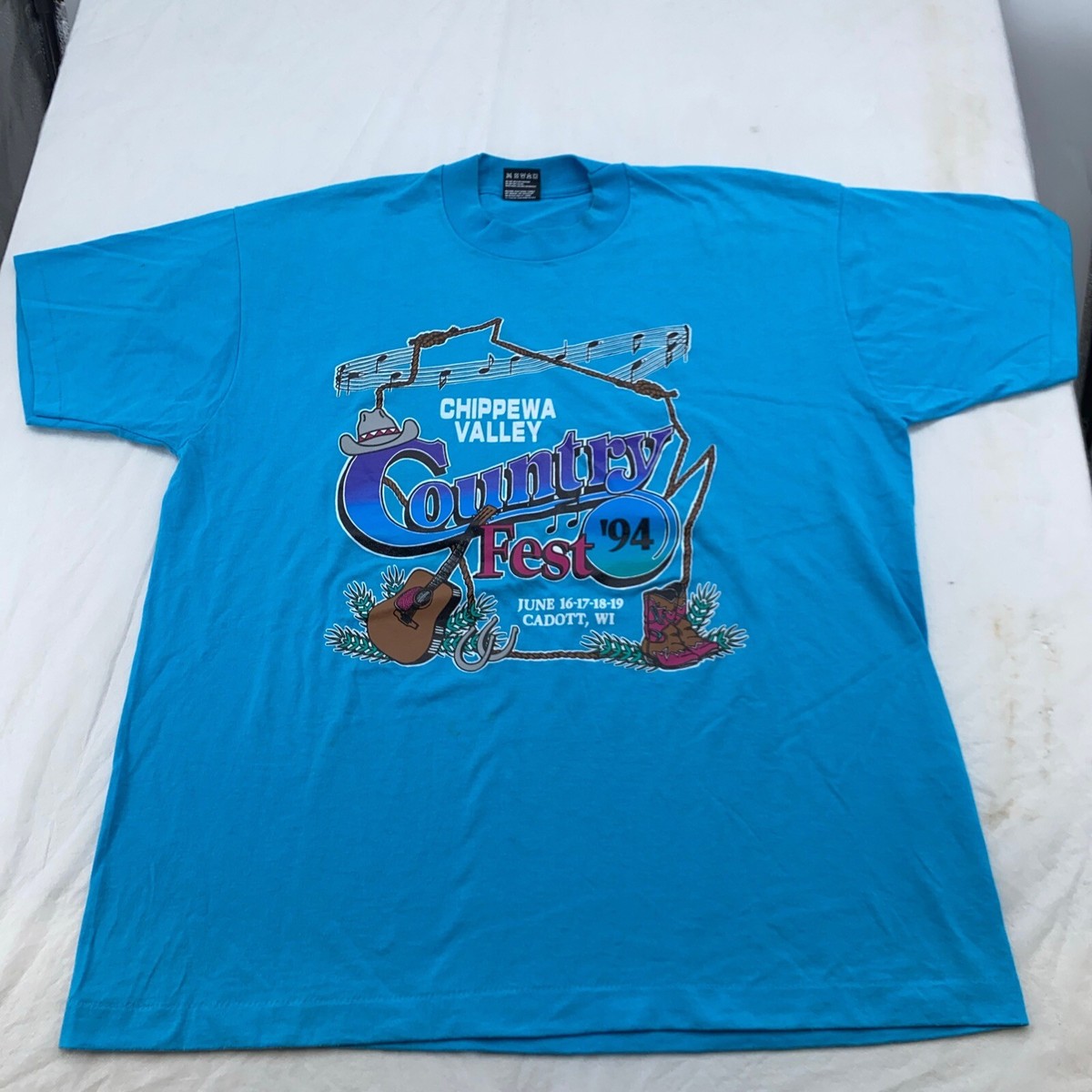 vintage 90s CHIPPEWA VALLEY COUNTRY FEST 94 CADOTT, Wisconsin T