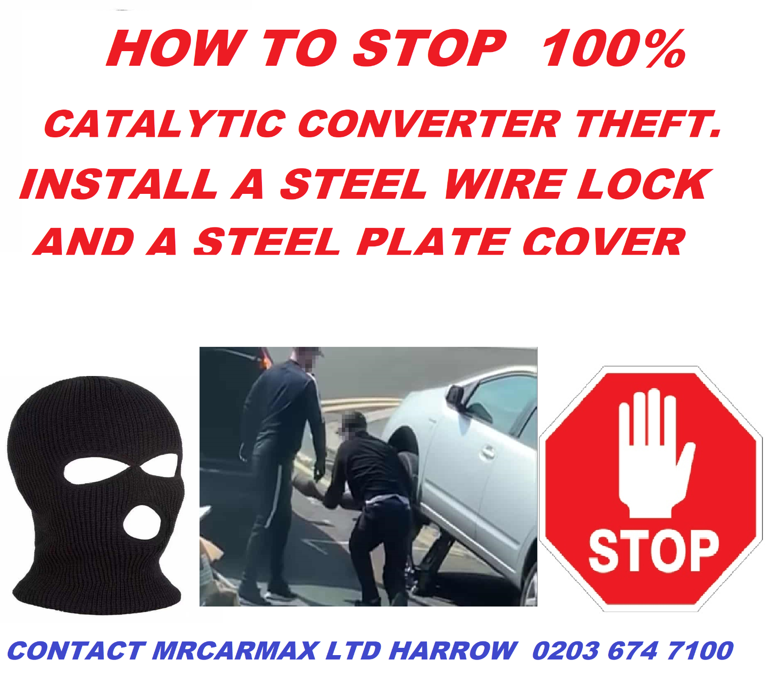 CATALYTIC CONVERTER GUARD CAT CLAMP LOCK LEXUS RX400H CT200H RX300 350