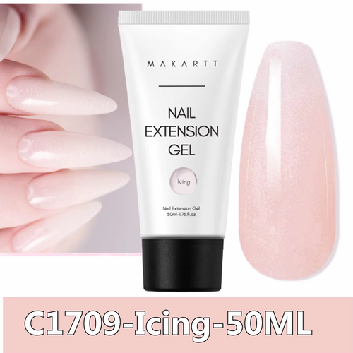 Poly Nail Extension Gel 30ML / 50ML Pink Clear White Blue Nail Gel Trendy Nail A