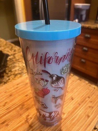 Starbucks Venti California Cold Cup Tumbler 24 oz. Bär Vogel Kaktus Palme - Bild 5 von 5