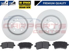 FOR AUDI A4 B8 A5 2008- REAR 300MM SOLID QUALITY BRAKE DISCS AND PADS PAD SET
