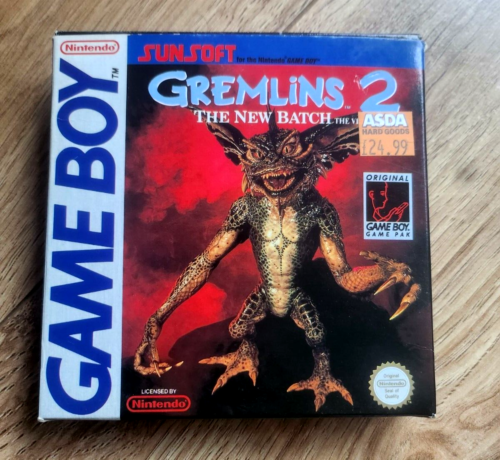 Gremlins 2 - The New Batch - Original Gameboy Game + Box & Book - UKV PAL - Afbeelding 1 van 11