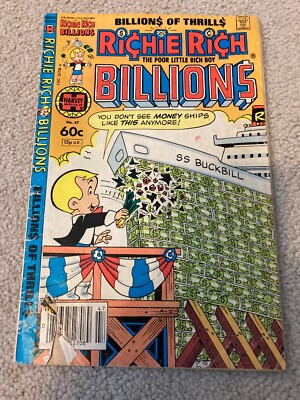 Richie Rich Billions #47 Newsstand Cover (1974-1982) Harvey Comics