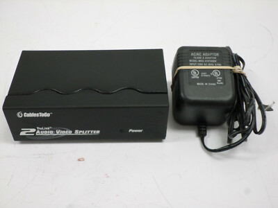Cables ToGo 39967 TruLink 2-Port Audio/Video Splitter Extender 