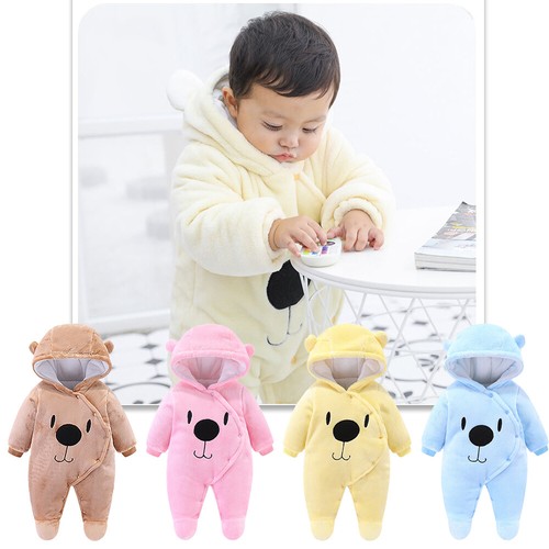 Winter Kleinkind Girl Jungen Mädchen Schneeanzug Strampler Kapuzenjacke Overall - Bild 17 von 23