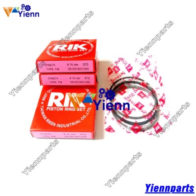 Re-ring Overhaul Kit For Yanmar 3D74E / 3TNE74 / 3TNE74C – Fits Komatsu & John Deere