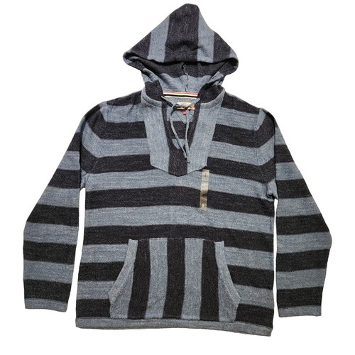 Bogey Boys Men M Stripe Sweater Golf Sweatshirt V-neck Cardigan