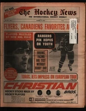 The Hockey News Weekly Newspaper Oct 17, 1975 Vol 29 #1 Pat Quinn 102621WEEM