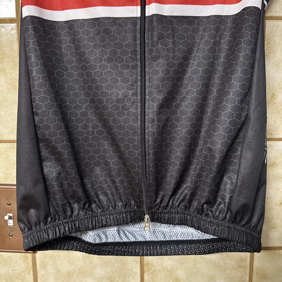 Hincapie Women’s Cycling Running Athletic Training Wind Vest, Black Red Sz L - Image 4 of 4