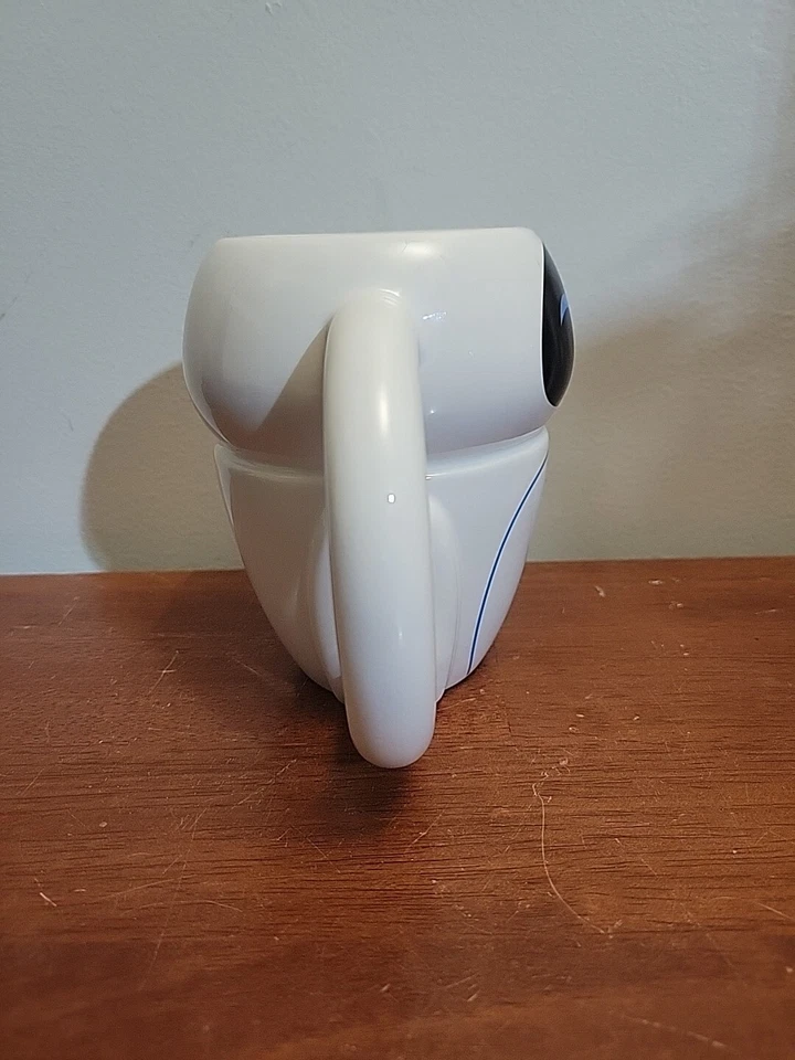 Disney Pixar Wall-E Eve Taza de Café Robot Blanco Eva Walle Taza 3D Bioworld Foto 2 de 4