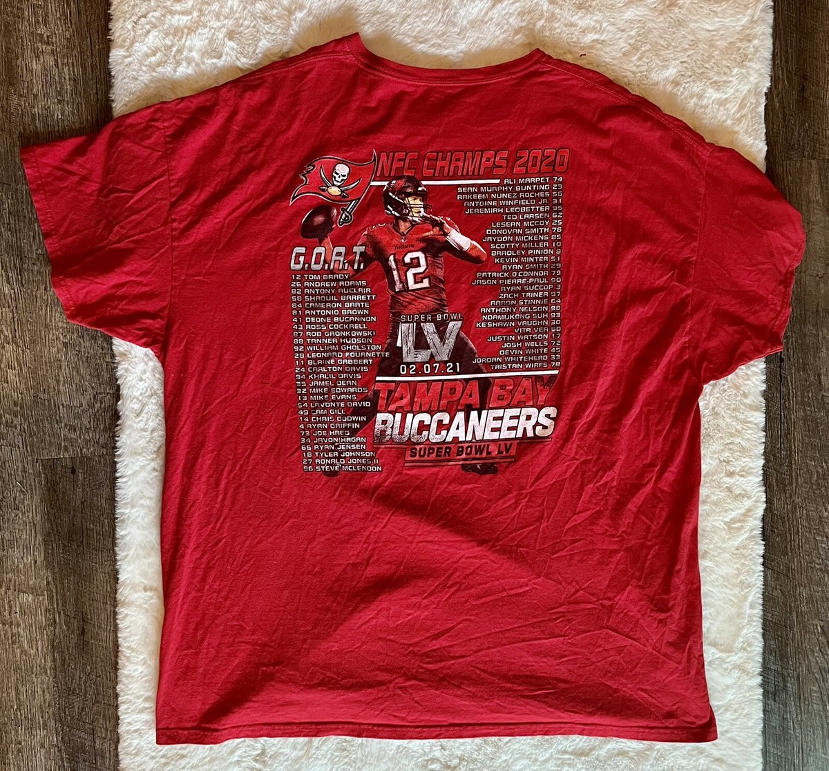 Super Bowl Brady Bucs T Shirt NFL Tampa Bay Buccaneers Super Bowl