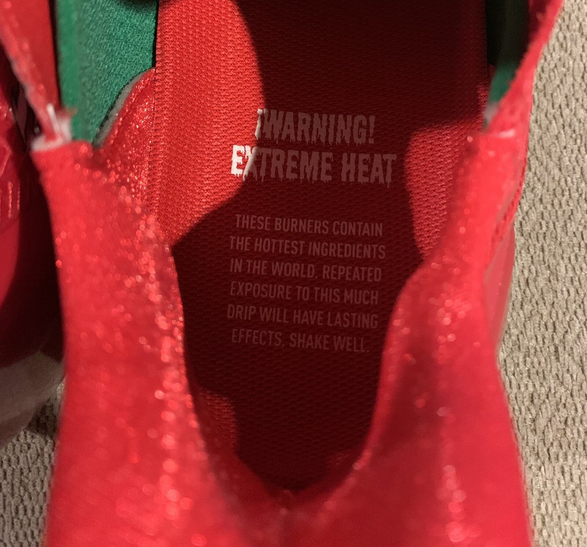 TABASCO。 AdidasXAdizero Football Cleat Tabasco Green & Sriracha Red