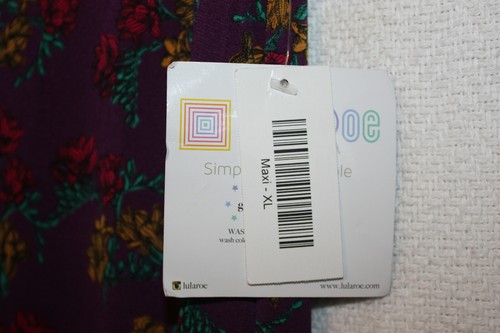 Nueva con etiquetas LuLaRoe Talla XL Púrpura Multicolor Estampado Floral Elastizado Maxi Falda Boho - Imagen 5 de 6