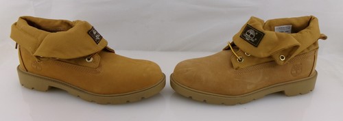 Timberland Zapatos Clásicos Roll Top Cuero/Ripstop Trigo/Marrón Hombres Botas Talla 6 - Imagen 3 de 9