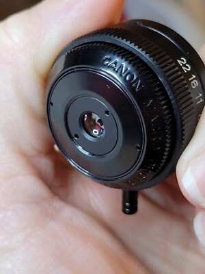 CANON MACRO PHOTO LENS 20mm F3.5 w/adaptor, case and instructions