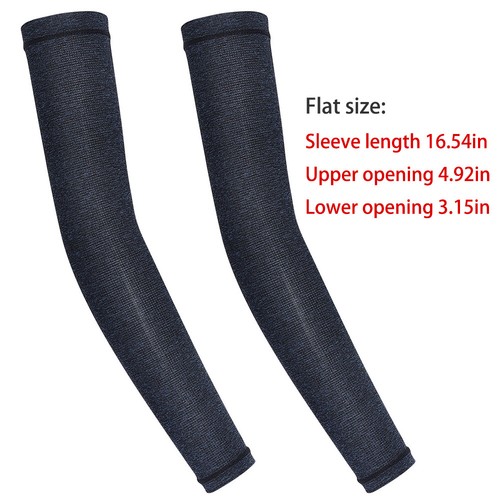 Unisex UV Protection Cooling Arm Sleeves Compression Non-slip Breathable Cycling - Picture 20 of 26