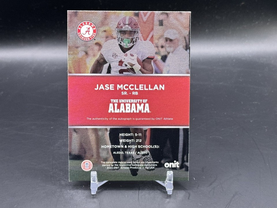 2024 OnIt Alabama Jase McClellan Auto /400 Falcons eBay