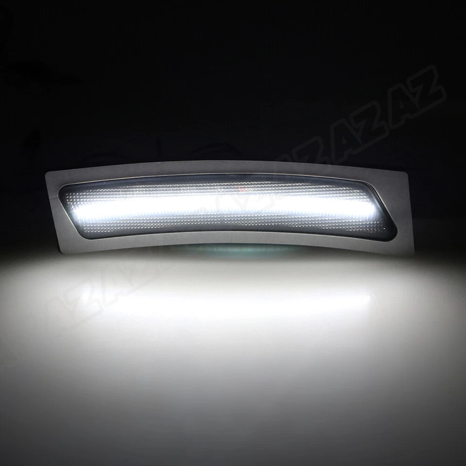 White LED Bumper Side Marker Reflector Light For 2012- BMW 320i 420i 435i 428i - Imagem 3 de 4