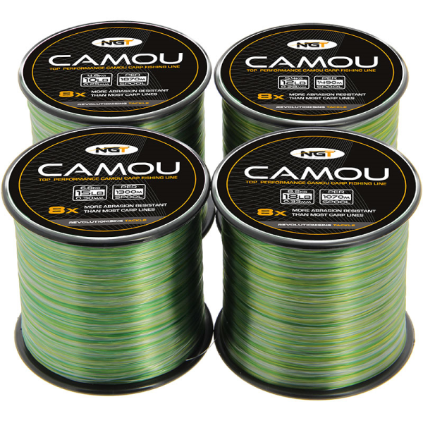 18lb mono fishing line OPST Mega Strong Nylon Tippet 10 pound From big game to small stream trout CAMO CARP FISHING MONO LINE