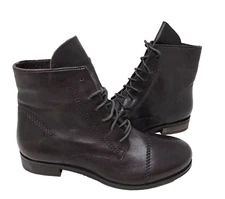 Skechers Women's Mod Lace Up Comfort Combat Boots Chocolate Brown Size:7.5 87i